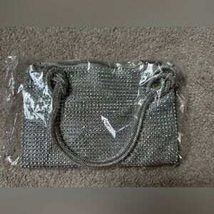 SHEIN Silver Rhinestone Bag